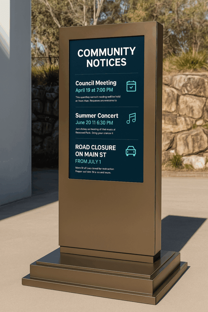 Outdoor Interactive Touch Screen LCD kiosk